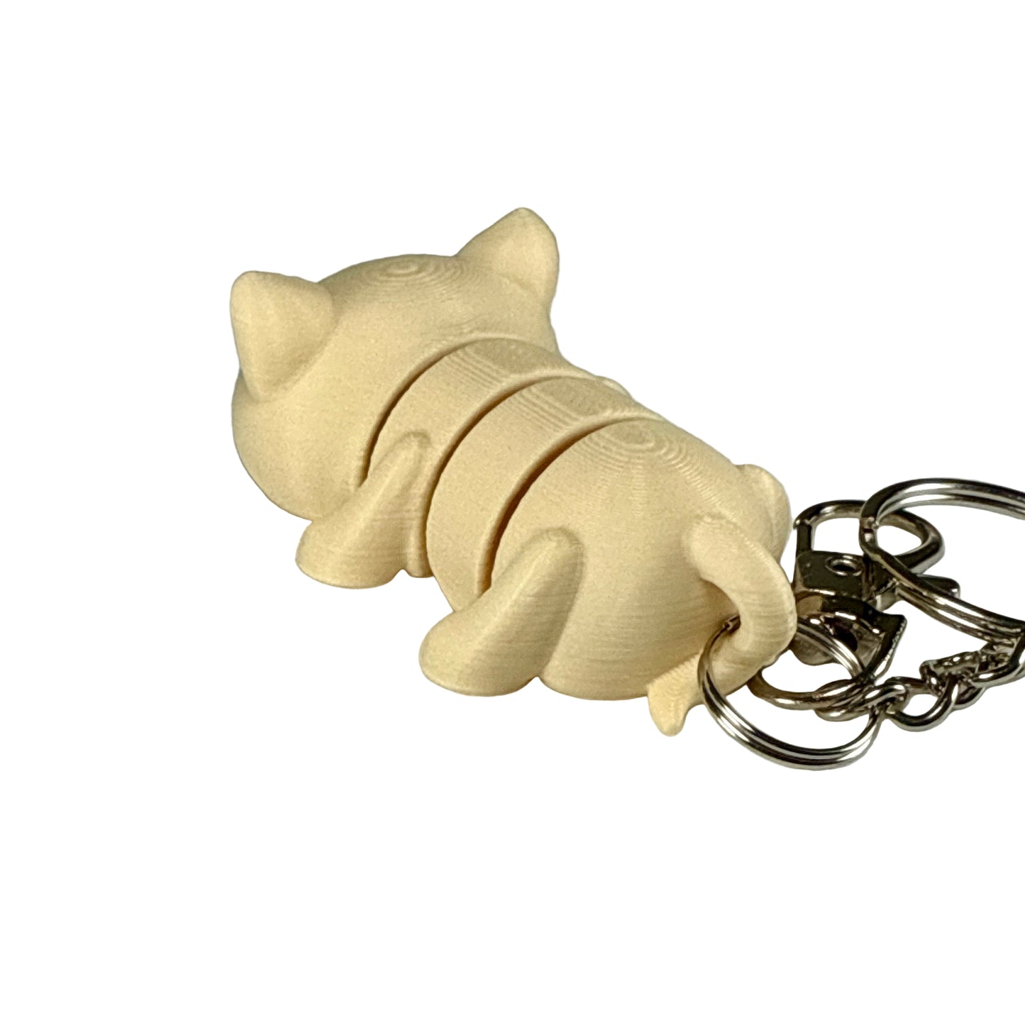 Kitty Cat - 3D Printed Pet Keychain - Flexible Articulating Fidget Stress Relief Toy