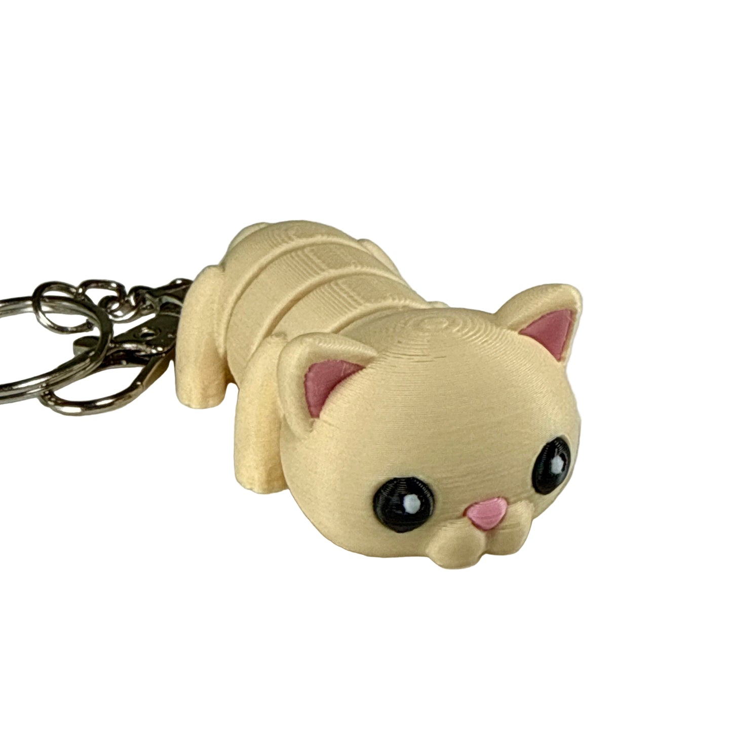 Kitty Cat - 3D Printed Pet Keychain - Flexible Articulating Fidget Stress Relief Toy