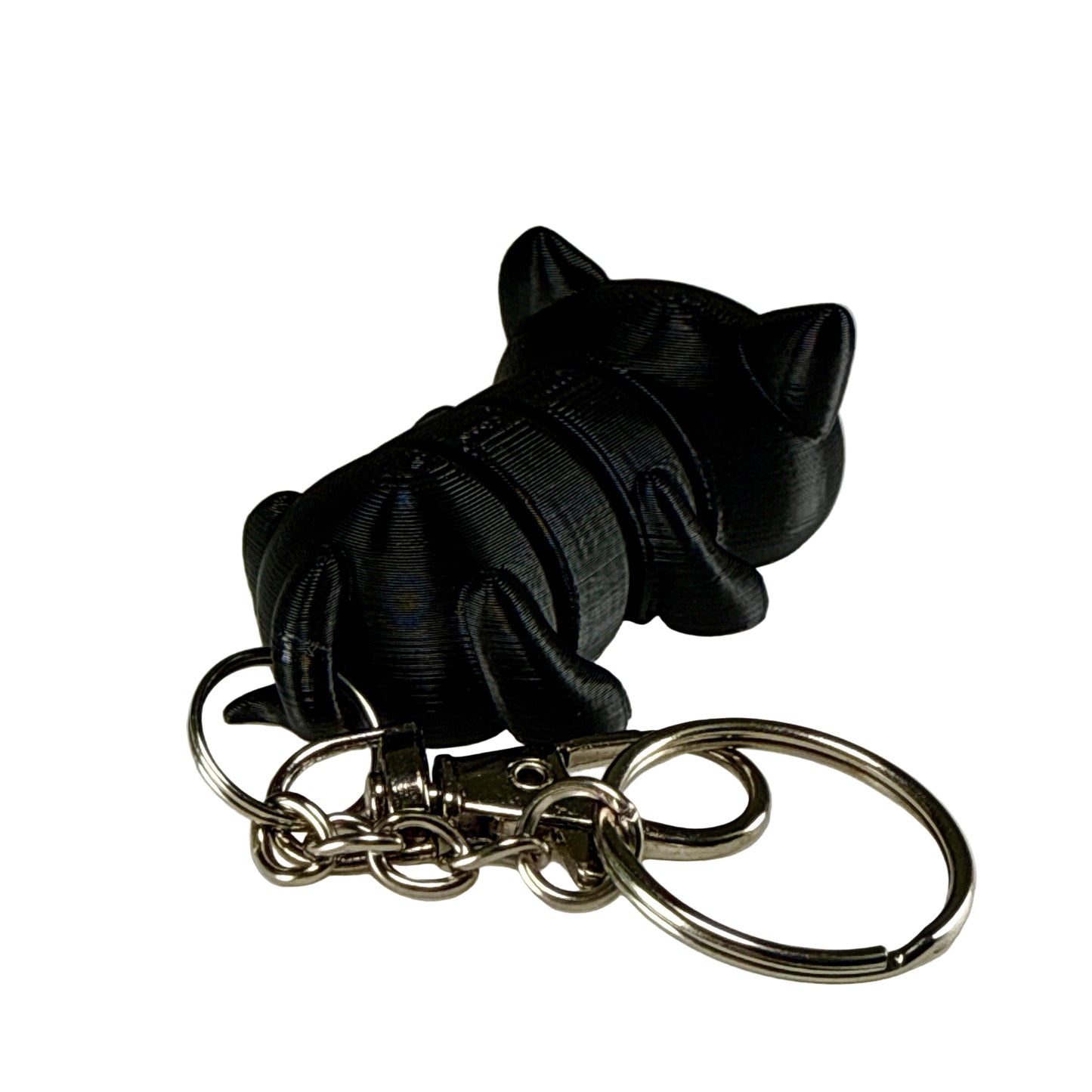 Kitty Cat - 3D Printed Pet Keychain - Flexible Articulating Fidget Stress Relief Toy