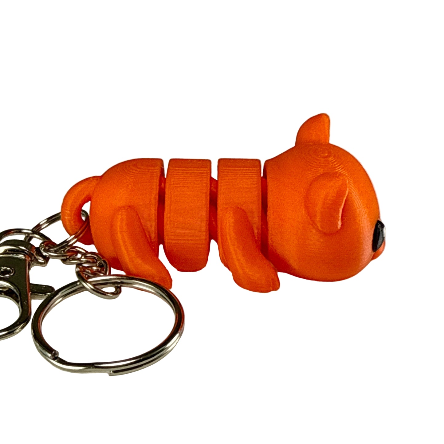 Kitty Cat - 3D Printed Pet Keychain - Flexible Articulating Fidget Stress Relief Toy