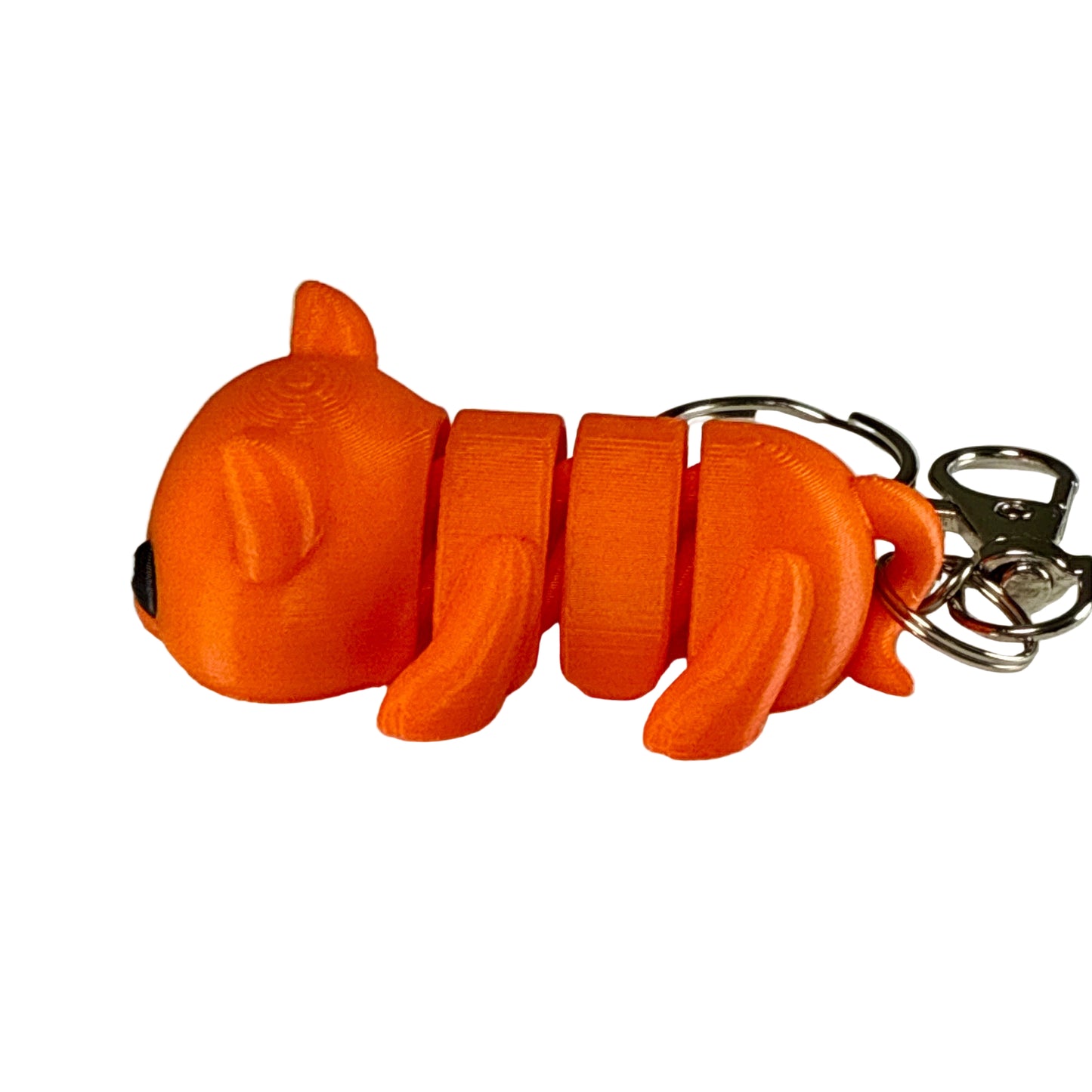 Kitty Cat - 3D Printed Pet Keychain - Flexible Articulating Fidget Stress Relief Toy