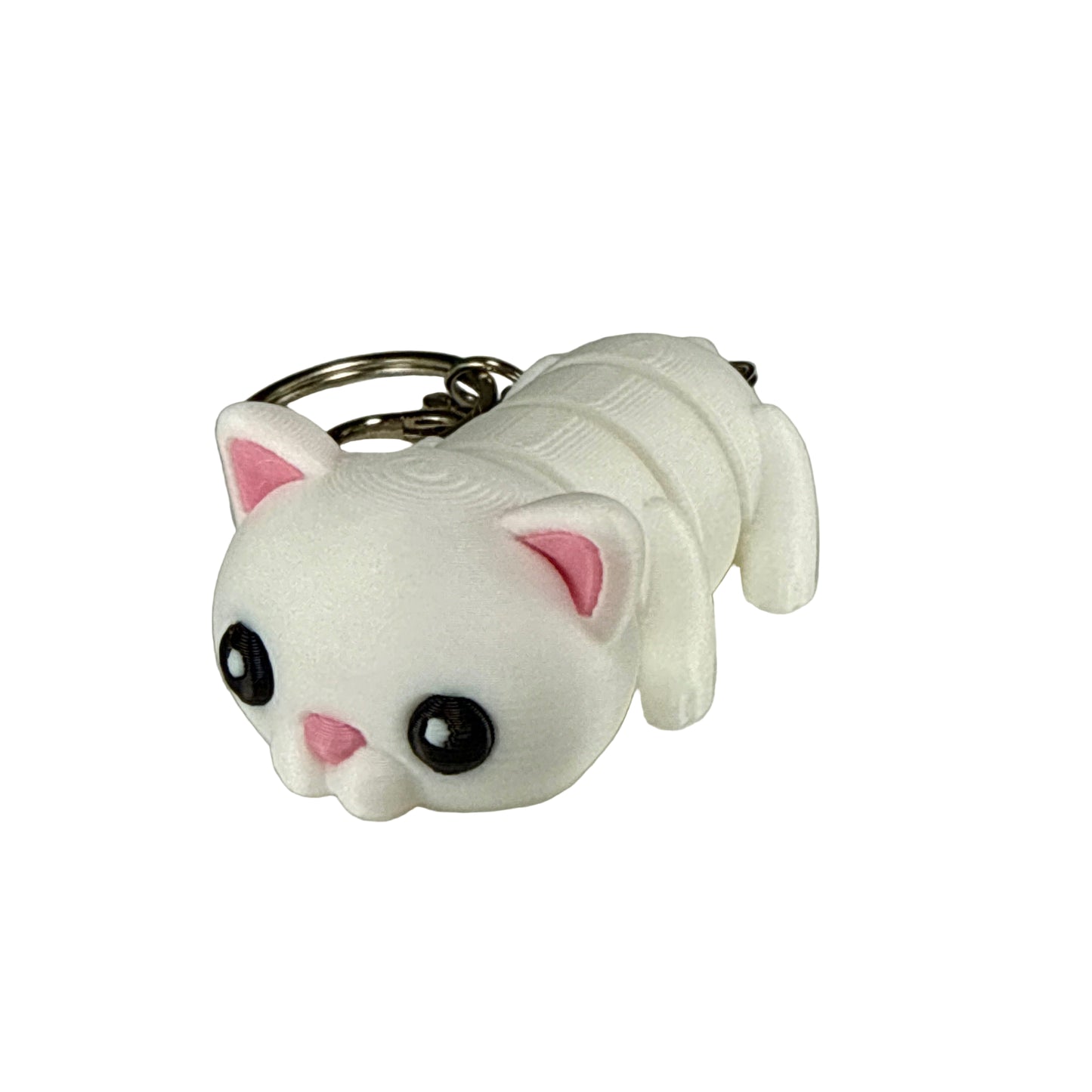 Kitty Cat - 3D Printed Pet Keychain - Flexible Articulating Fidget Stress Relief Toy