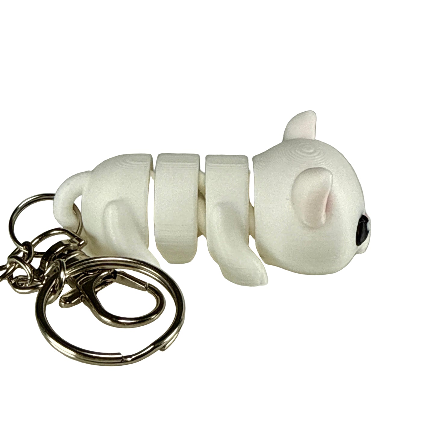 Kitty Cat - 3D Printed Pet Keychain - Flexible Articulating Fidget Stress Relief Toy