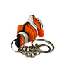 Clownfish - 3D Printed Pet Keychain - Flexible Articulating Fidget Stress Relief Toy