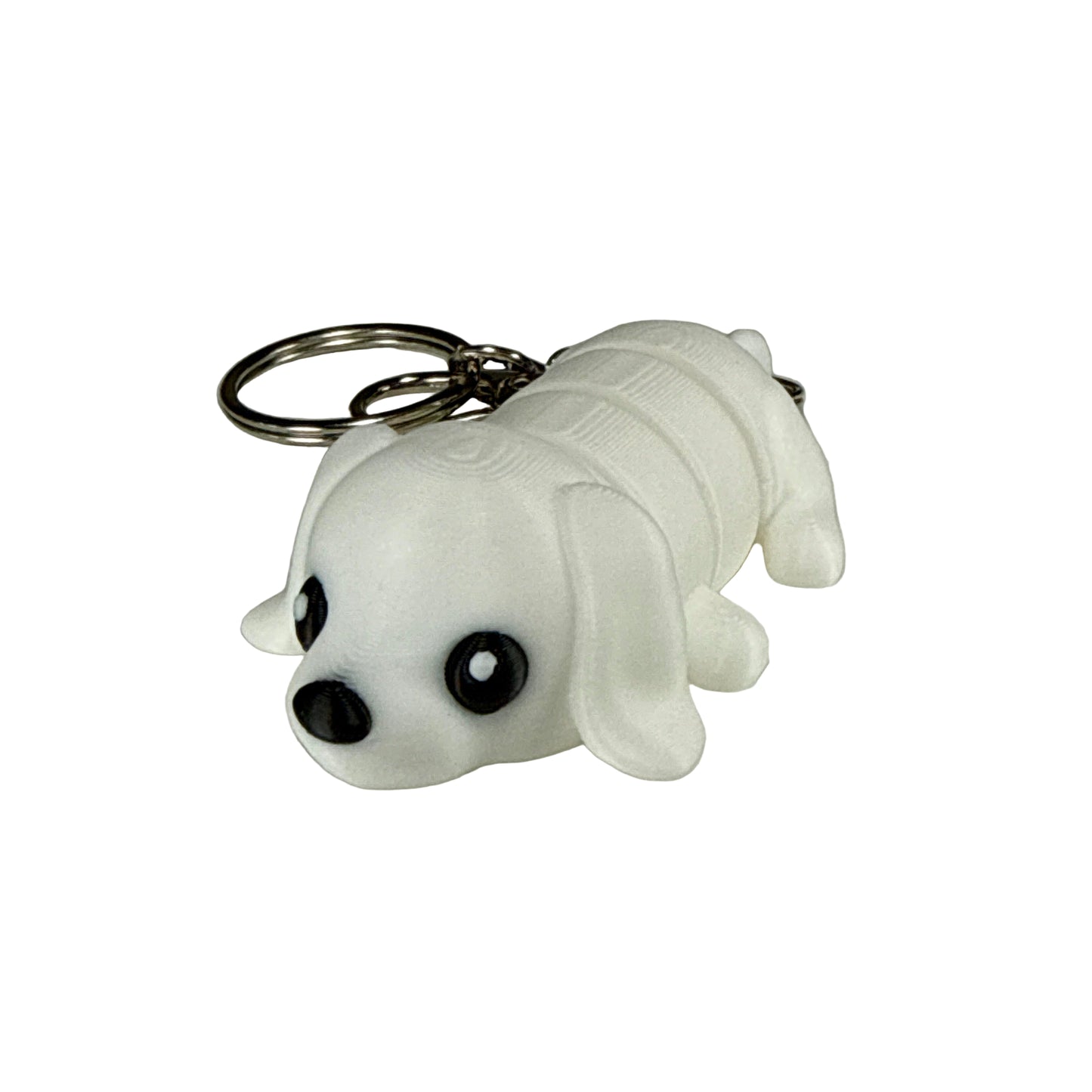 Puppy Dog - 3D Printed Pet Keychain - Flexible Articulating Fidget Stress Relief Toy