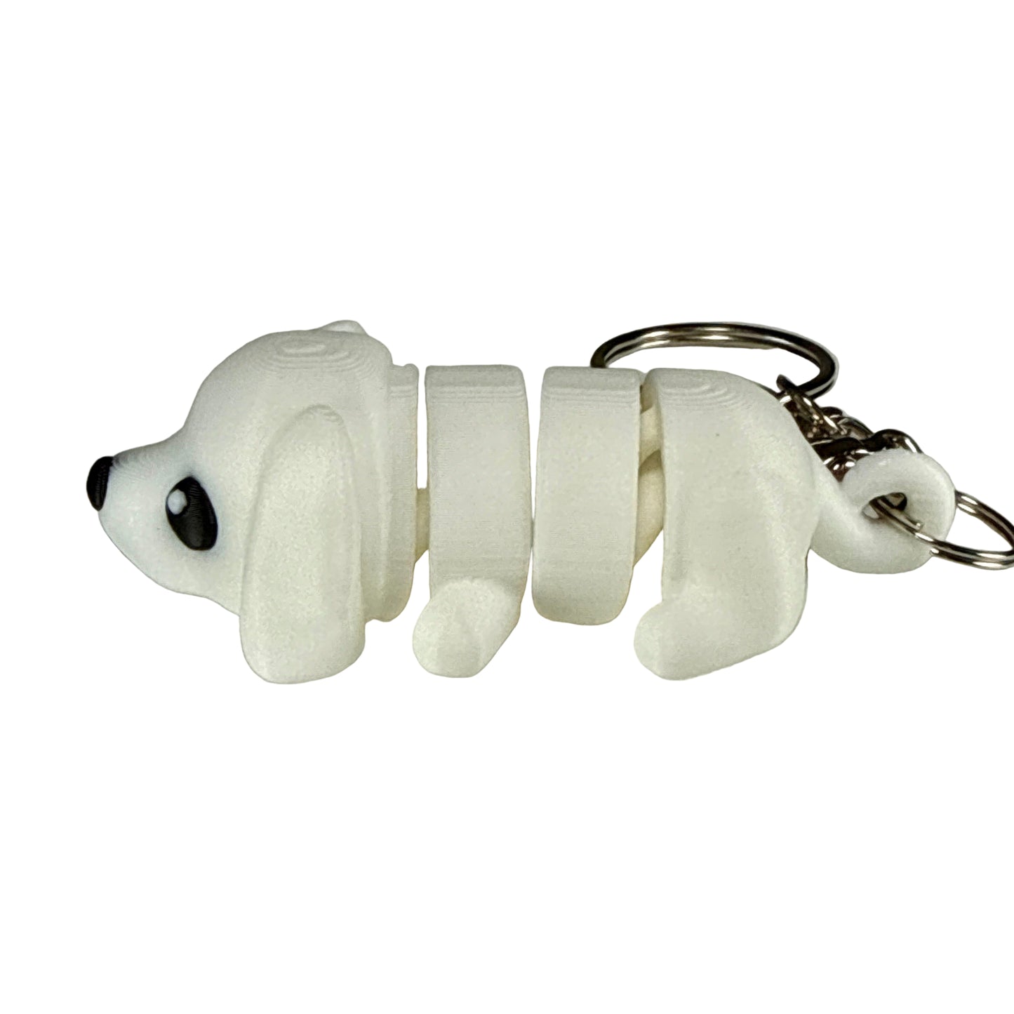 Puppy Dog - 3D Printed Pet Keychain - Flexible Articulating Fidget Stress Relief Toy