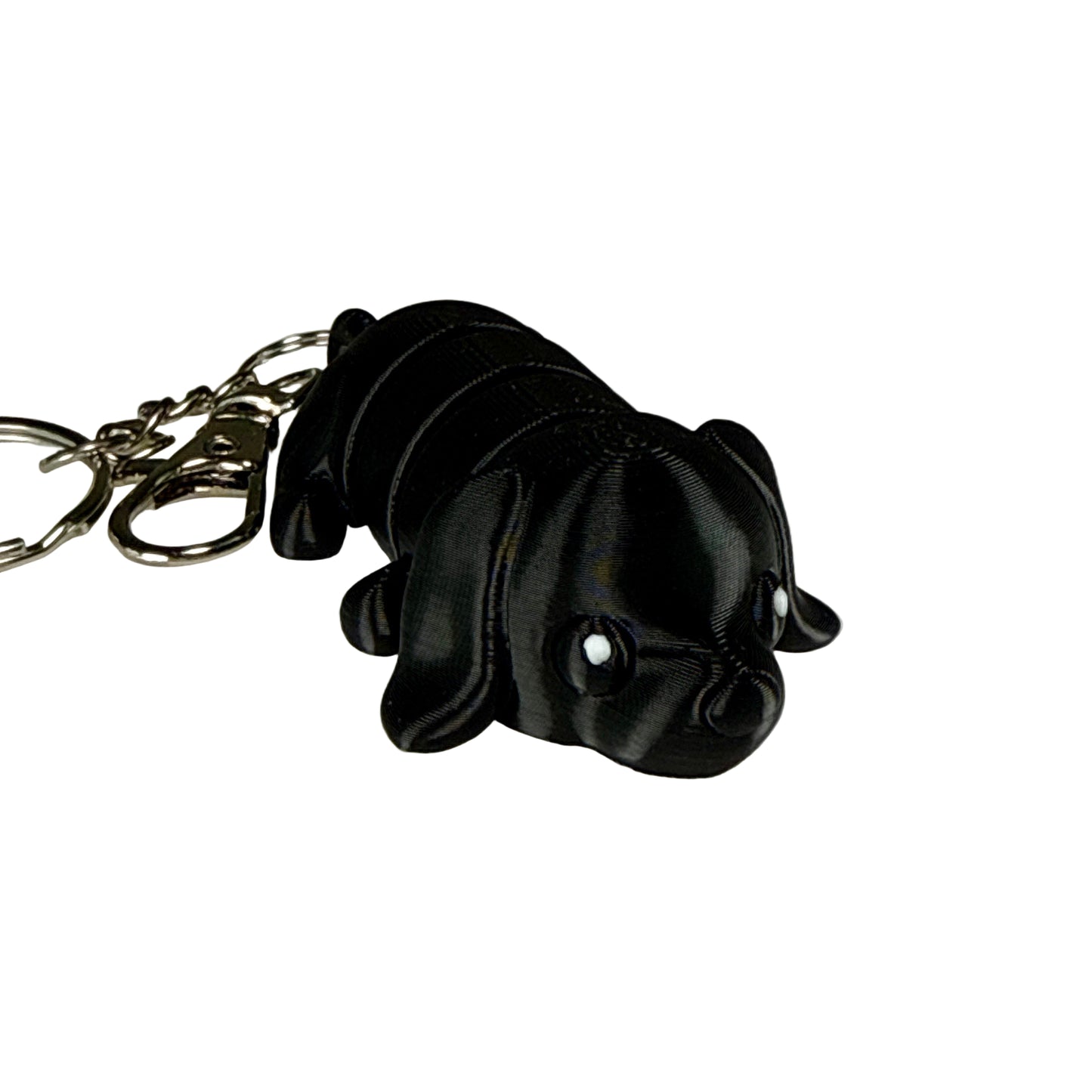 Puppy Dog - 3D Printed Pet Keychain - Flexible Articulating Fidget Stress Relief Toy