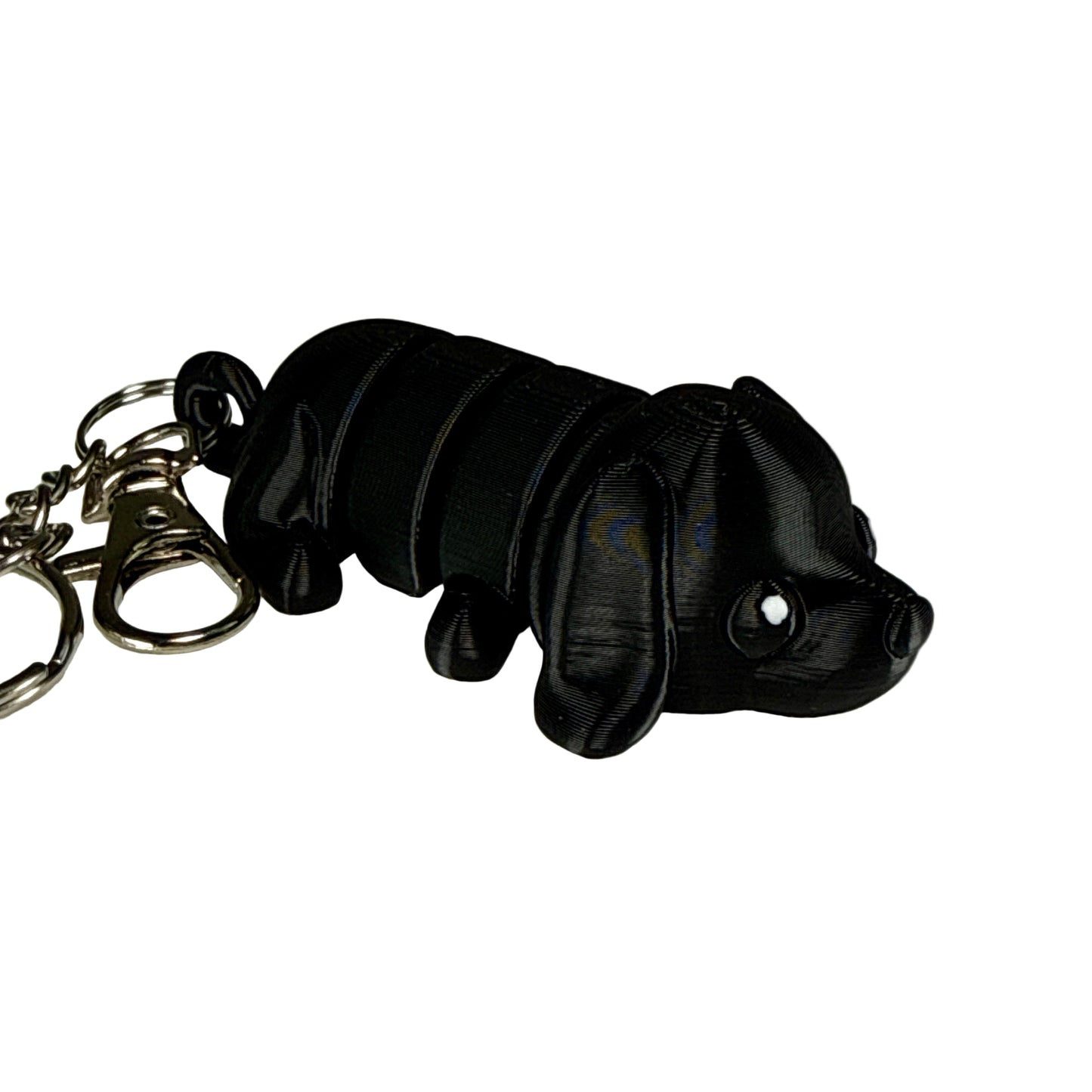 Puppy Dog - 3D Printed Pet Keychain - Flexible Articulating Fidget Stress Relief Toy
