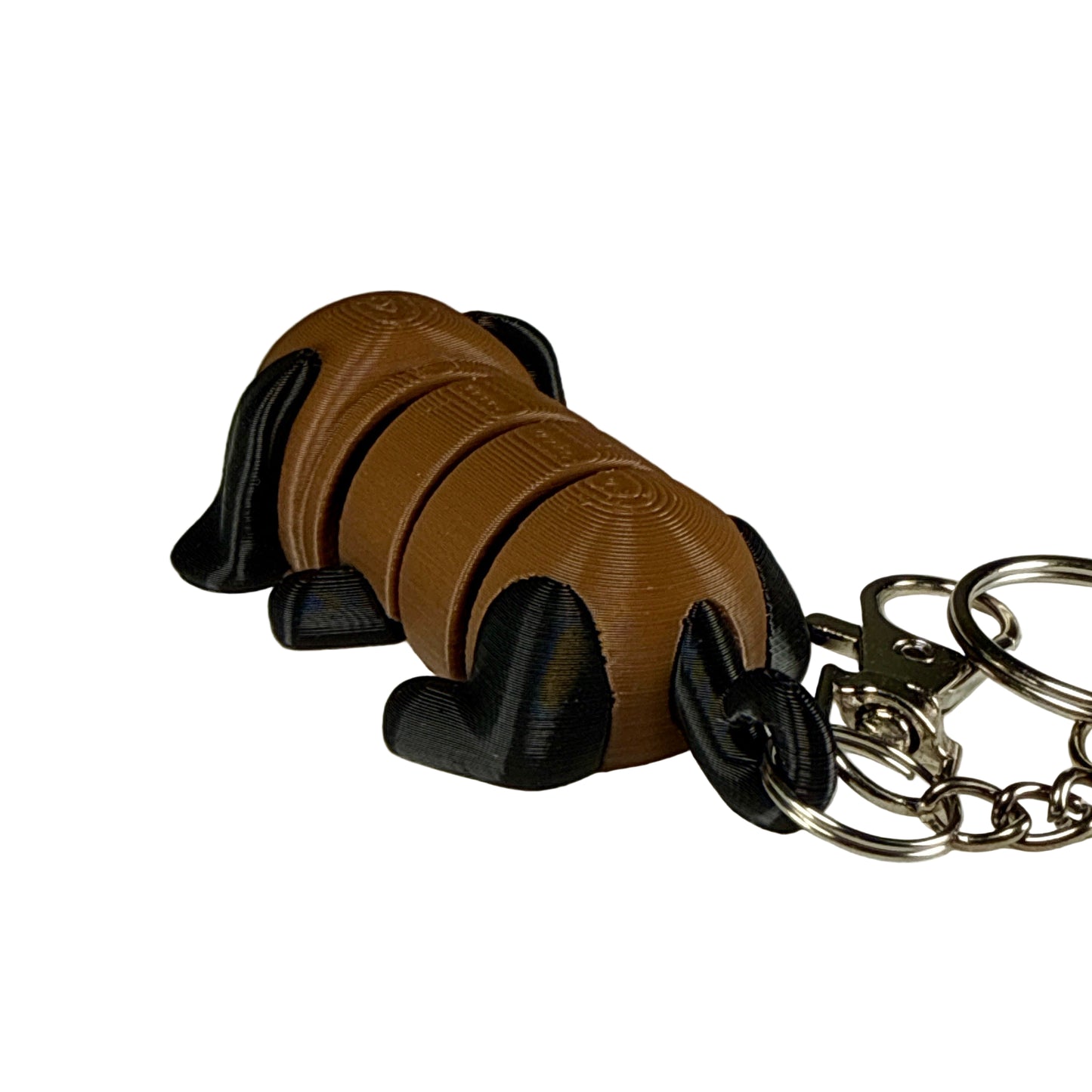 Puppy Dog - 3D Printed Pet Keychain - Flexible Articulating Fidget Stress Relief Toy