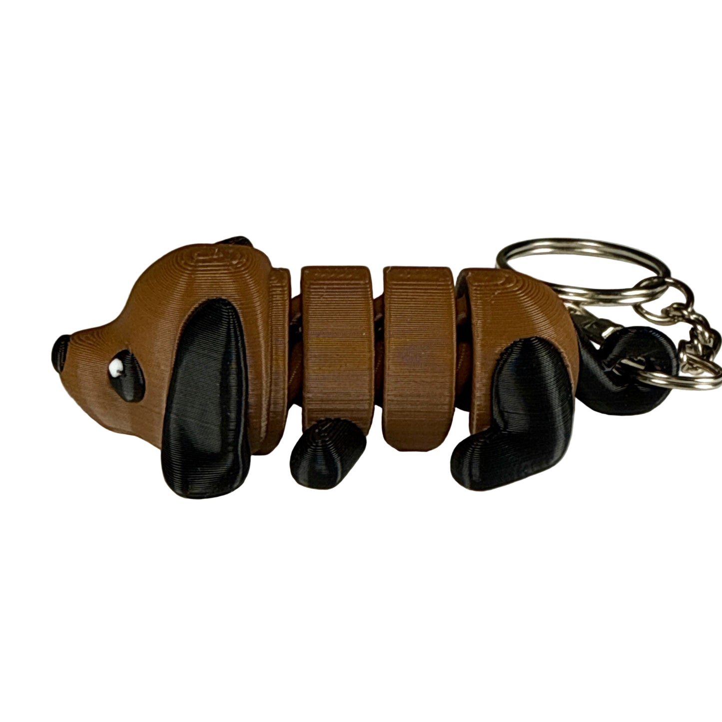 Puppy Dog - 3D Printed Pet Keychain - Flexible Articulating Fidget Stress Relief Toy