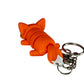 Fox - 3D Printed Pet Keychain - Flexible Articulating Fidget Stress Relief Toy