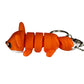 Fox - 3D Printed Pet Keychain - Flexible Articulating Fidget Stress Relief Toy