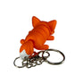 Fox - 3D Printed Pet Keychain - Flexible Articulating Fidget Stress Relief Toy