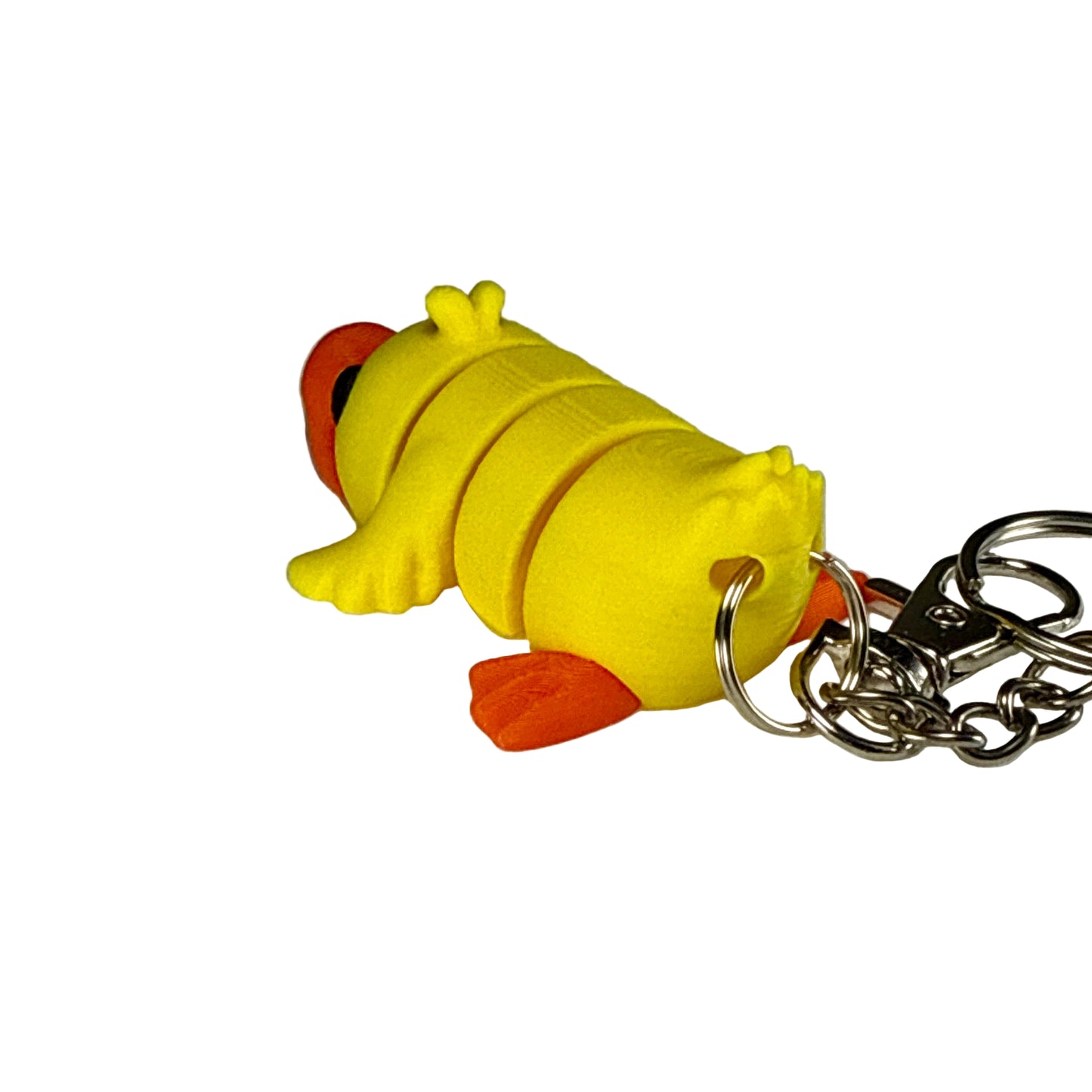 Duck - 3D Printed Pet Keychain - Flexible Articulating Fidget Stress Relief Toy