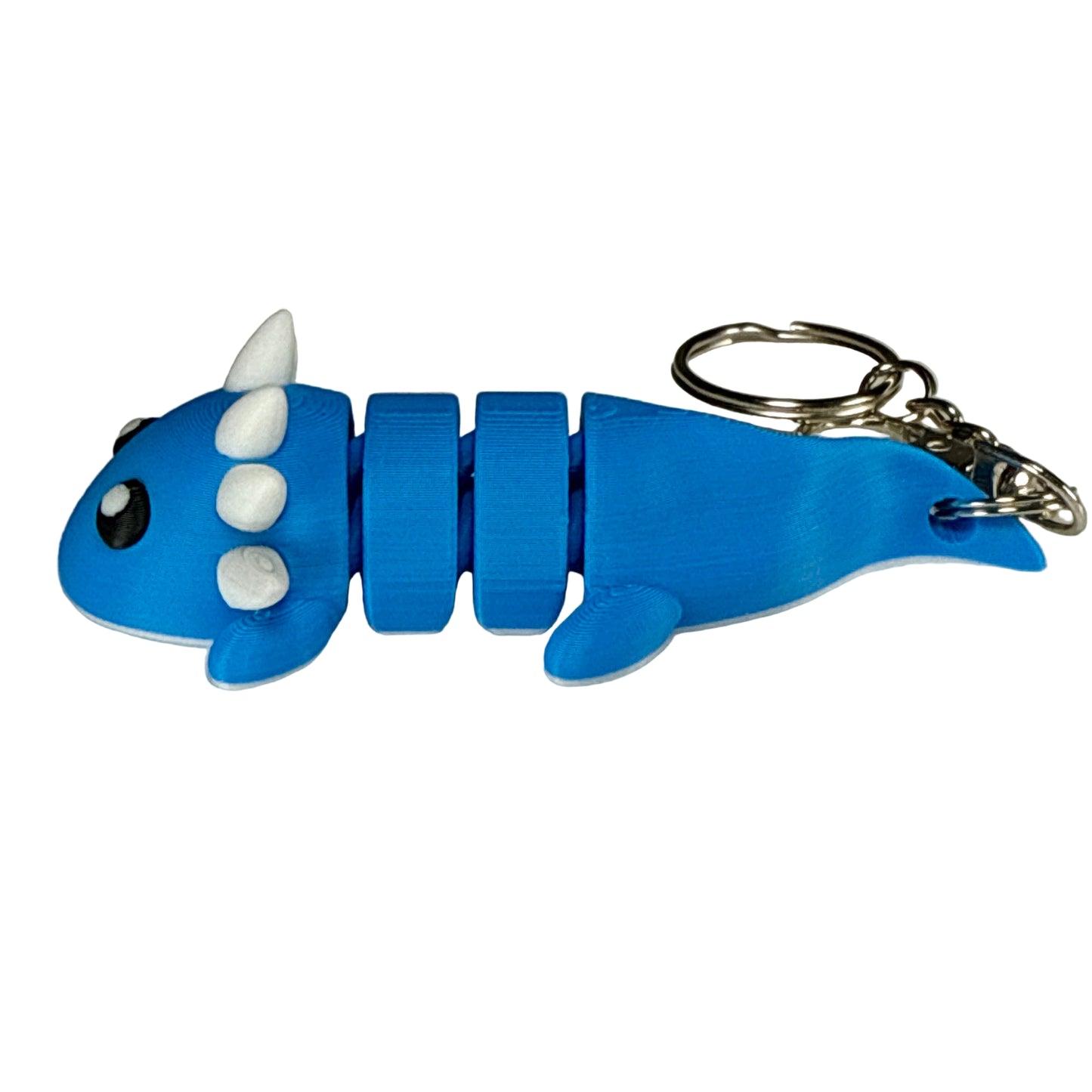 Axolotl - 3D Printed Pet Keychain - Flexible Articulating Fidget Stress Relief Toy
