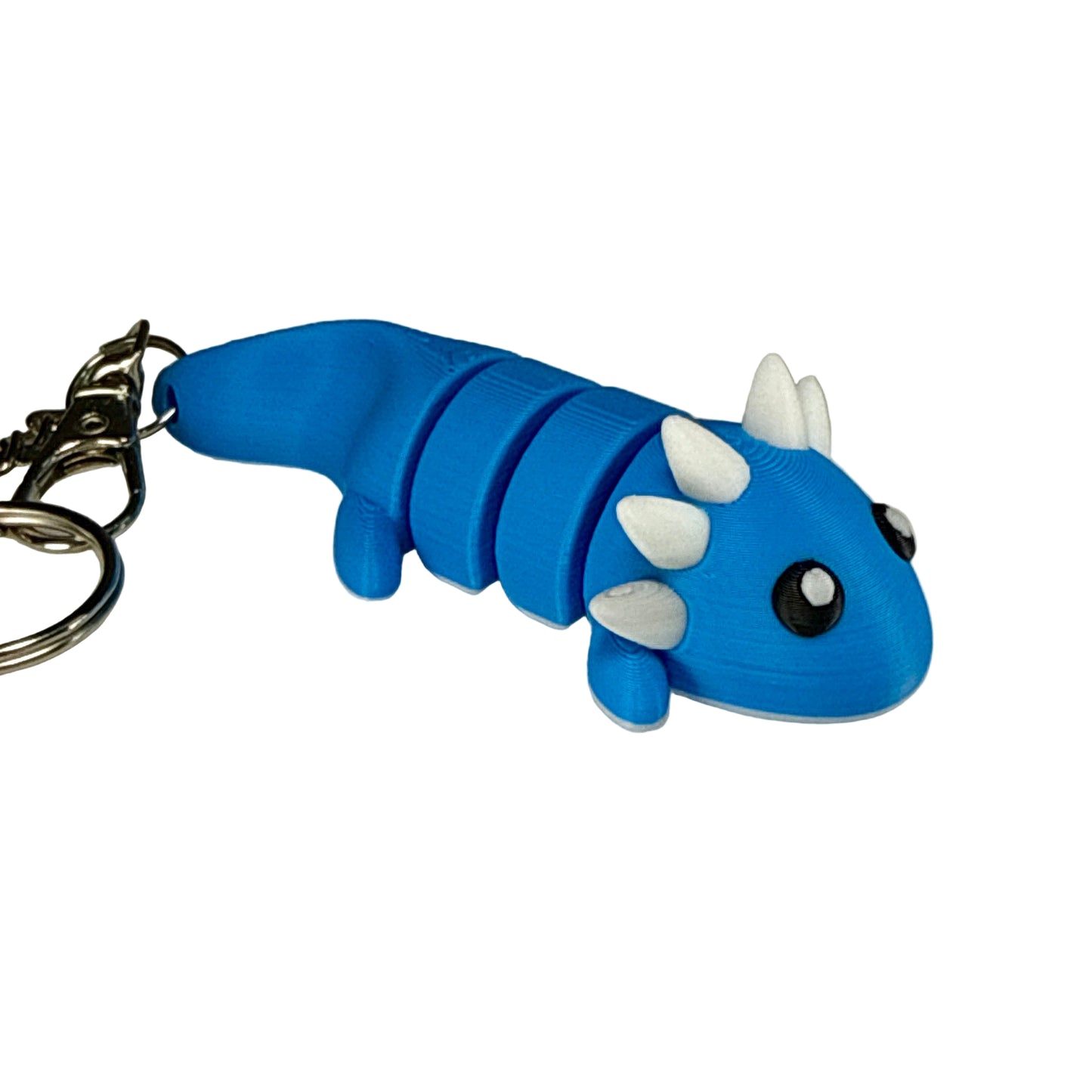 Axolotl - 3D Printed Pet Keychain - Flexible Articulating Fidget Stress Relief Toy