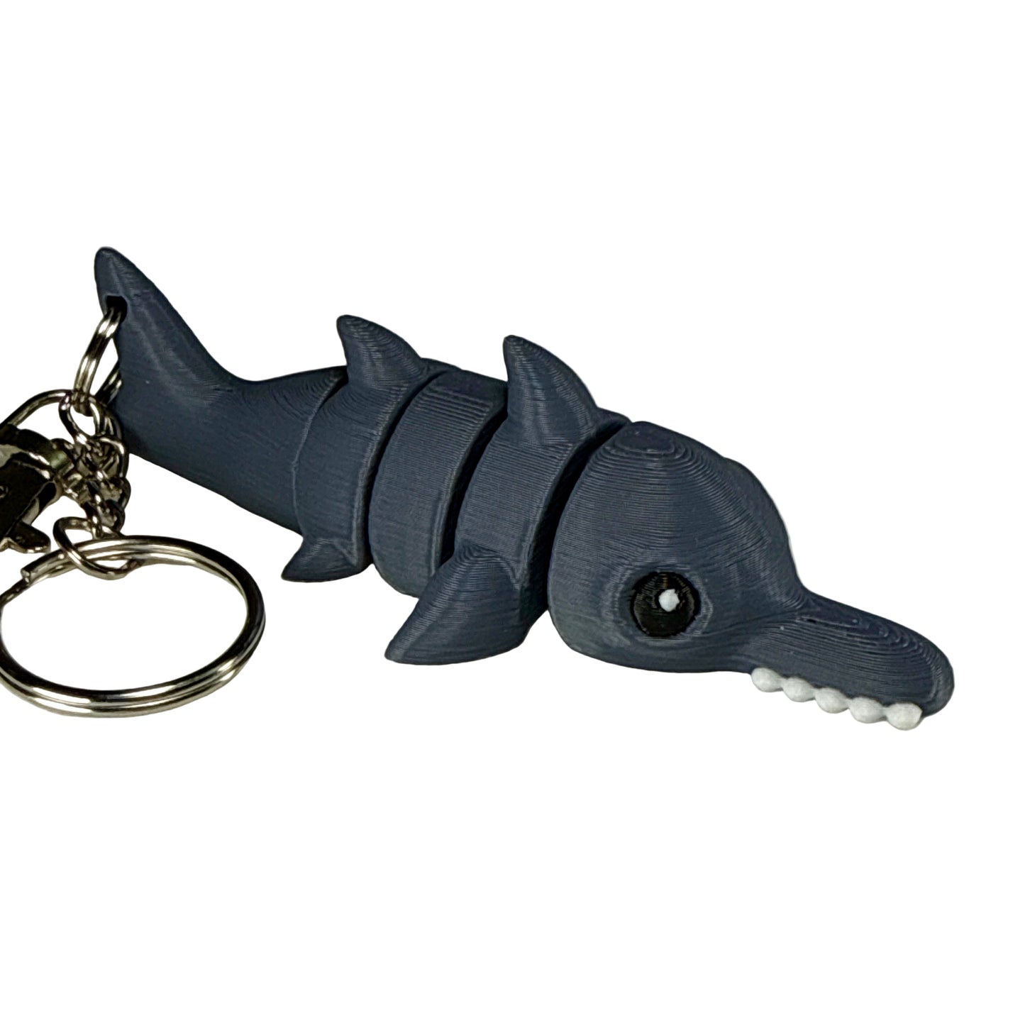 Sawfish - 3D Printed Pet Keychain - Flexible Articulating Fidget Stress Relief Toy