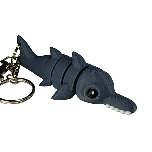 Sawfish - 3D Printed Pet Keychain - Flexible Articulating Fidget Stress Relief Toy