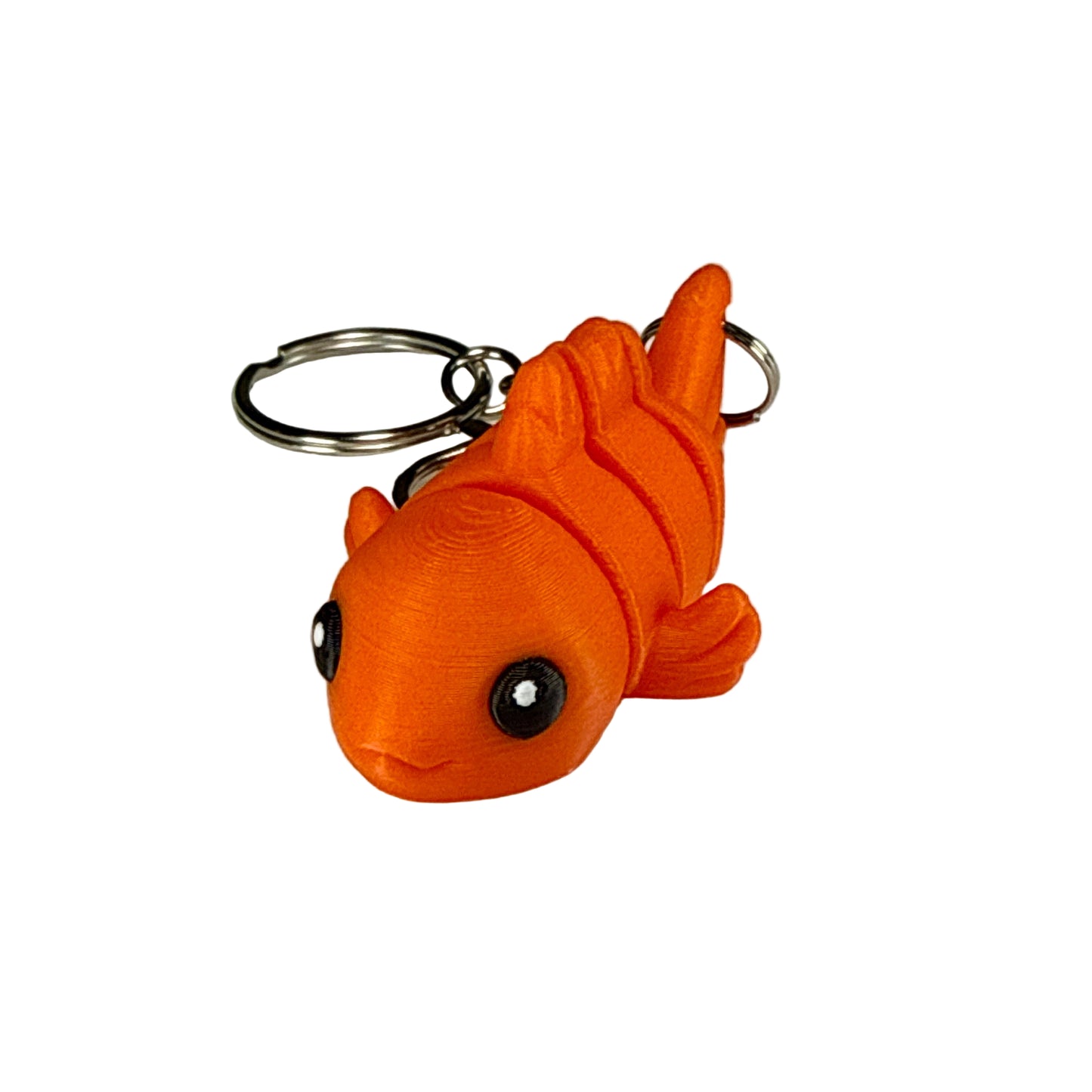 Goldfish - 3D Printed Pet Keychain - Flexible Articulating Fidget Stress Relief Toy