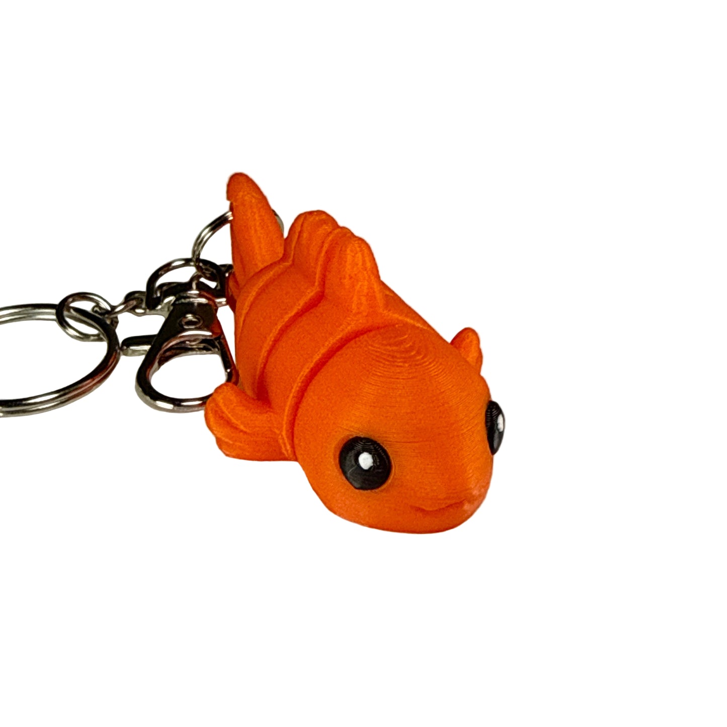 Goldfish - 3D Printed Pet Keychain - Flexible Articulating Fidget Stress Relief Toy