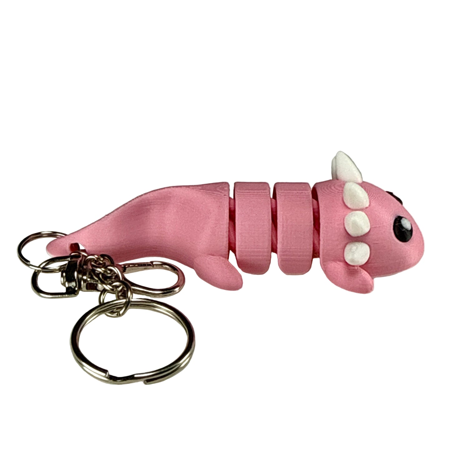 Axolotl - 3D Printed Pet Keychain - Flexible Articulating Fidget Stress Relief Toy