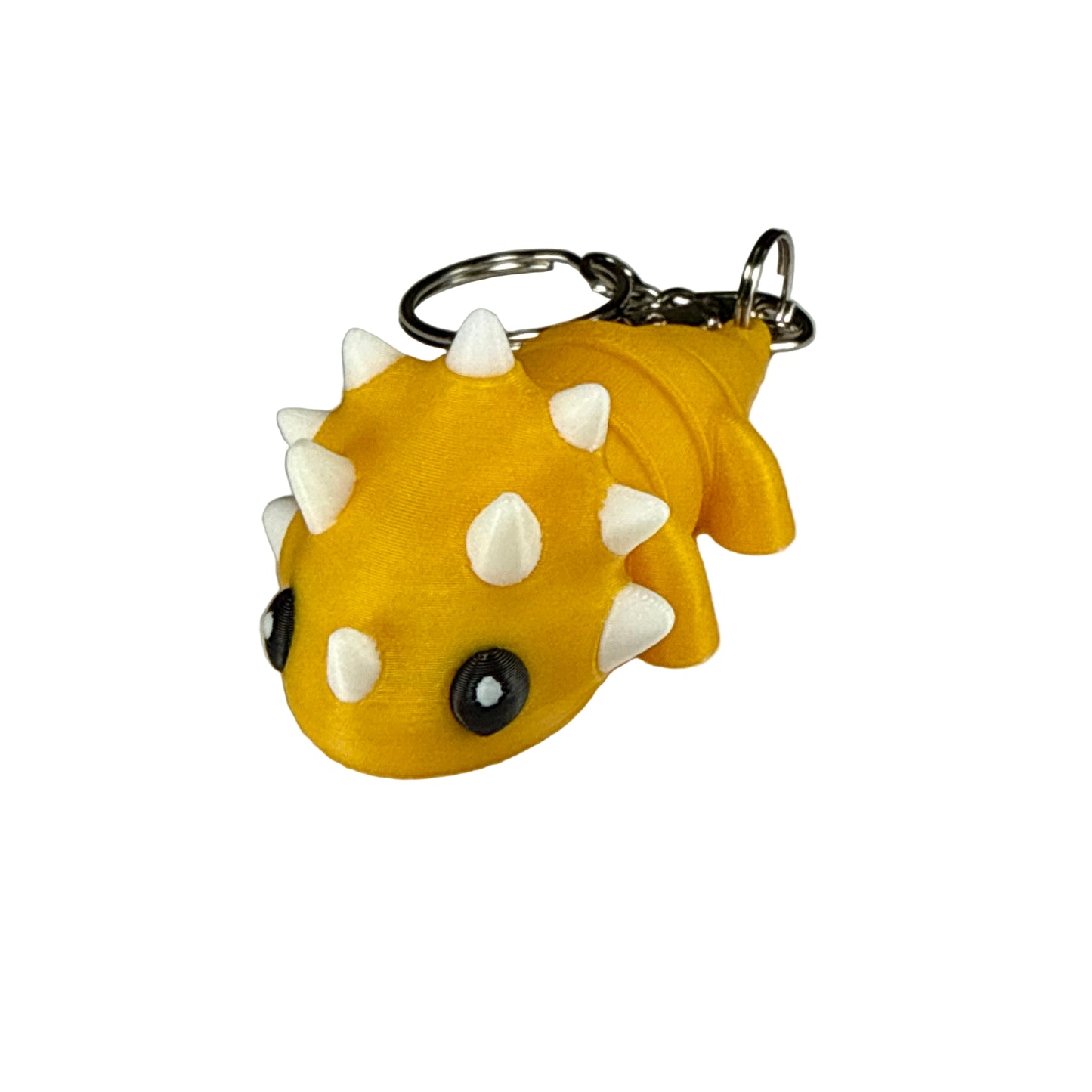 Triceratops - 3D Printed Pet Keychain - Flexible Articulating Fidget Stress Relief Toy