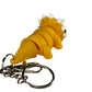 Triceratops - 3D Printed Pet Keychain - Flexible Articulating Fidget Stress Relief Toy