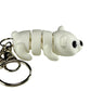 Polar Bear - 3D Printed Pet Keychain - Flexible Articulating Fidget Stress Relief Toy