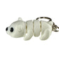 Polar Bear - 3D Printed Pet Keychain - Flexible Articulating Fidget Stress Relief Toy