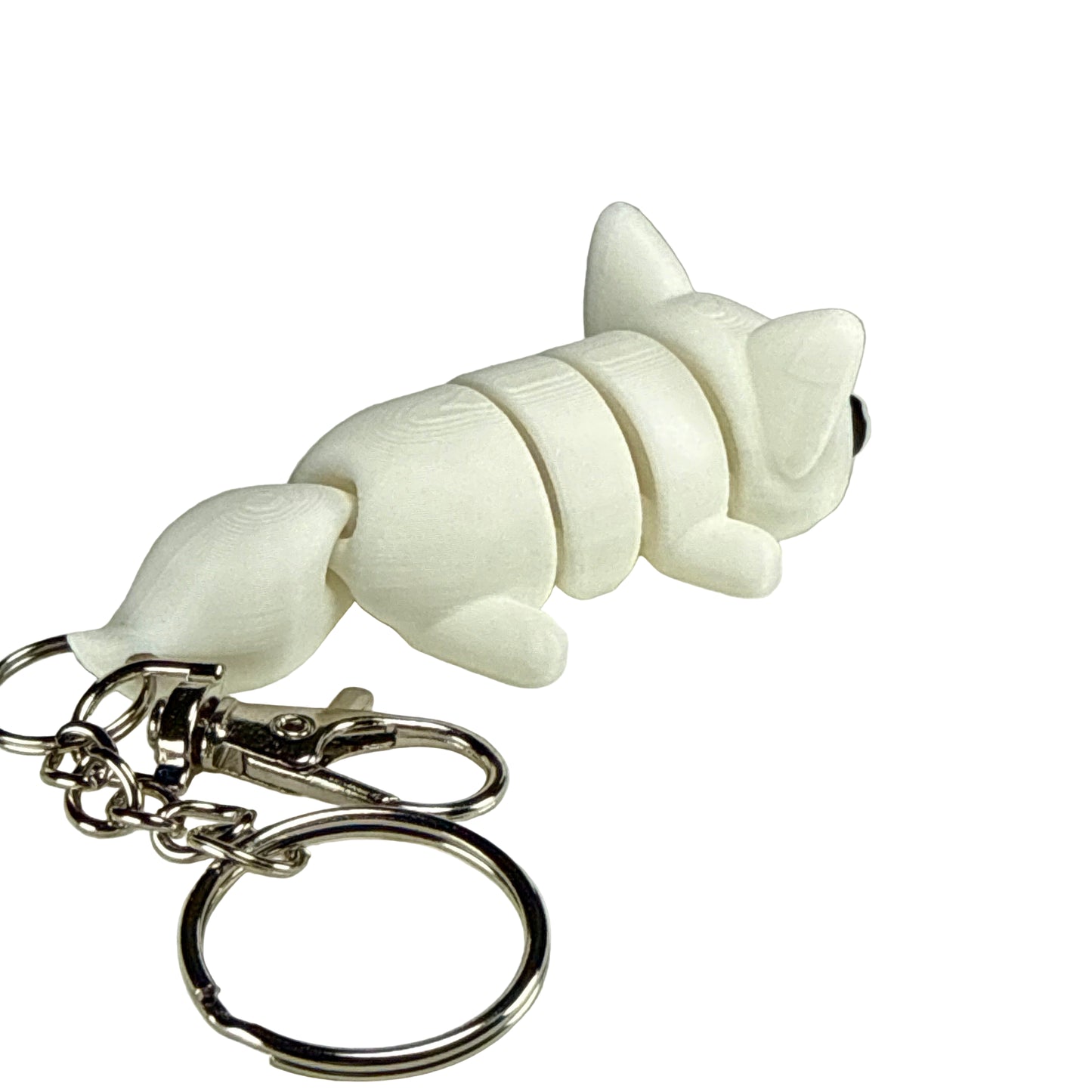 Fox - 3D Printed Pet Keychain - Flexible Articulating Fidget Stress Relief Toy