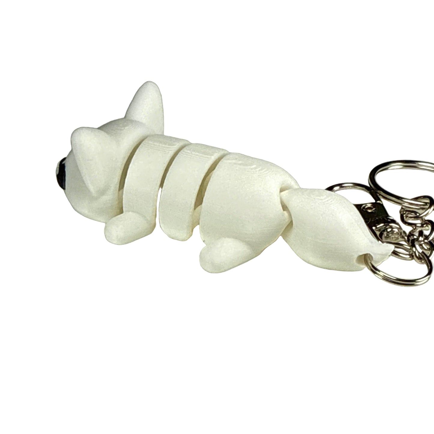 Fox - 3D Printed Pet Keychain - Flexible Articulating Fidget Stress Relief Toy