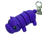 Hippo - "Flexi-Pet" Keychain Fidget Stress Relief Toy [3D Printed] Multiple Colors!