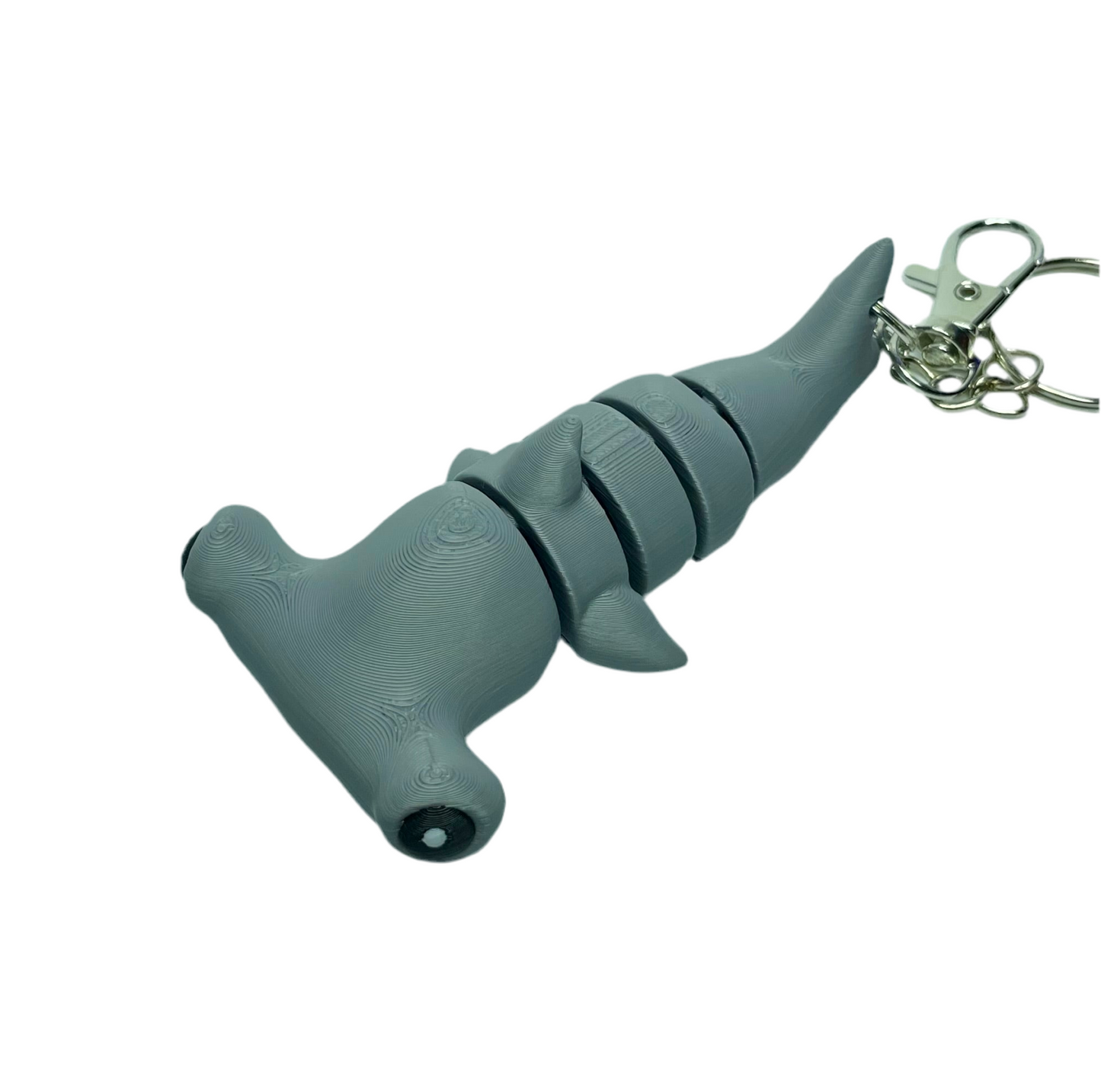 Hammerhead Shark - "Flexi-Pet" Keychain Fidget Stress Relief Toy [3D Printed] Multiple Colors!