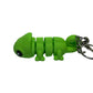 3D printed flexible chameleon keychain