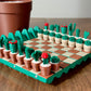 Cactus Chess Set – Roll-up Cactus Themed 3D-Printed Chess Board