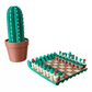 Cactus Chess Set – Roll-up Cactus Themed 3D-Printed Chess Board