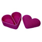 Heart-Shaped Knit Texture Gift Box with Magnetic Lid and Divider