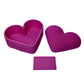 Heart-Shaped Knit Texture Gift Box with Magnetic Lid and Divider