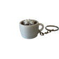 Coffee Cup - Clicker Toy - Tactile Stress Relief Fidget Toy Keychain