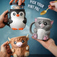 Cuddles - The Ice Cream Pint Holding Kitty Cat - Pint Pals by LeHa Design