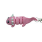 3D printed pink axolotl keychain fidget toy