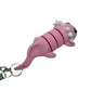 3D printed pink axolotl keychain fidget toy