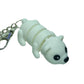 3D printed flexible polar bear keychain fidget toy