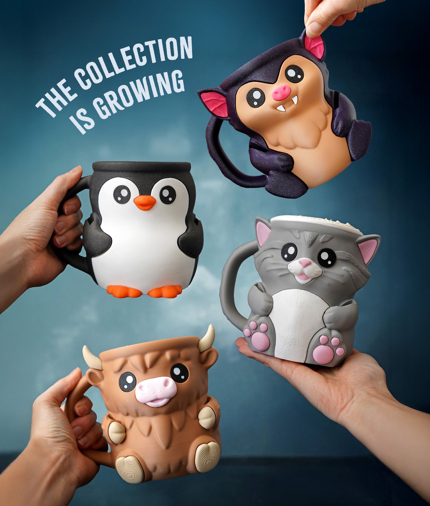 Bramble - The Ice Cream Pint Holding Bat - Pint Pals by LeHa Design