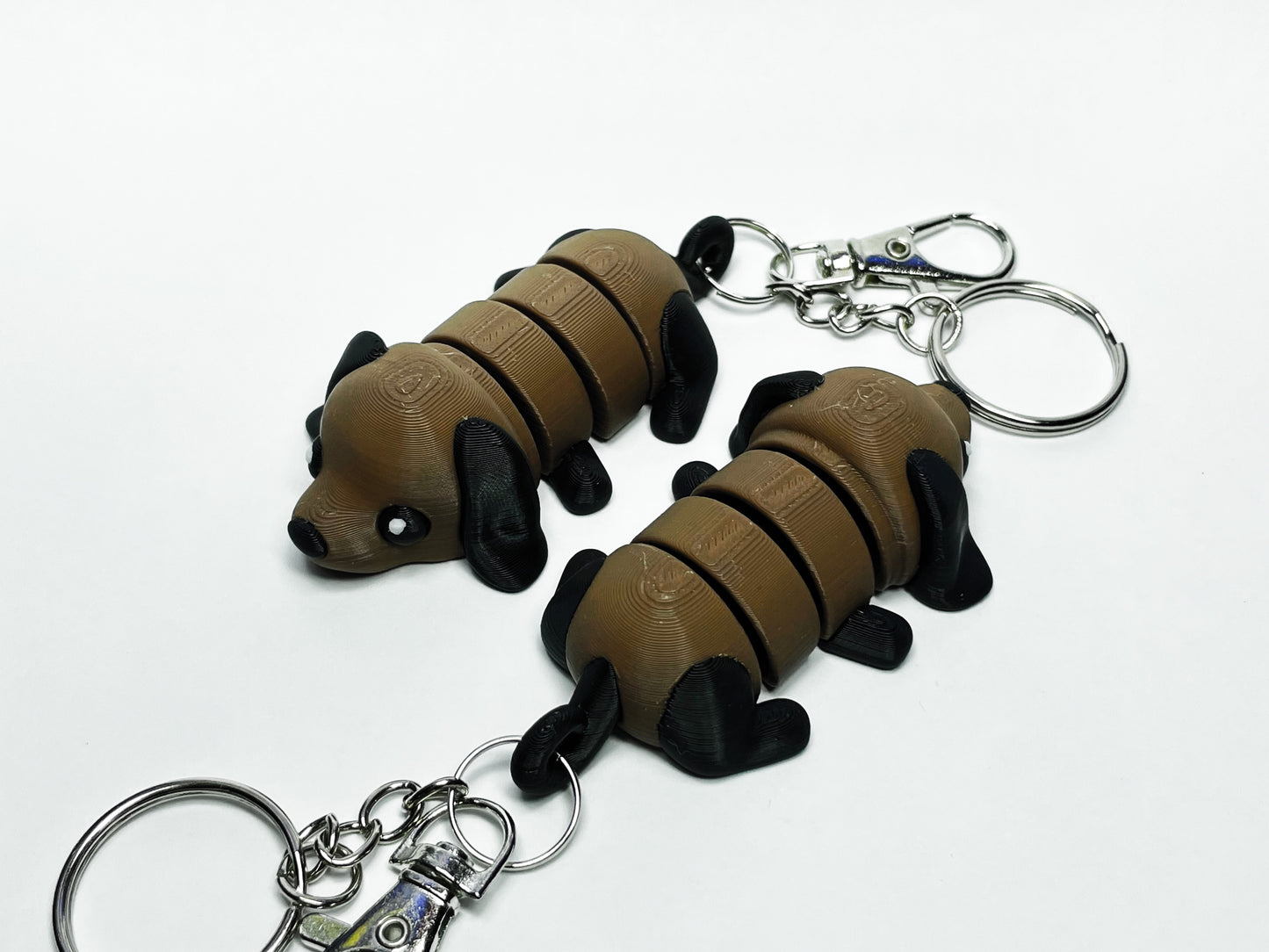 Puppy Dog - "Flexi-Pet" Keychain Fidget Stress Relief Toy [3D Printed]