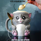 Cuddles - The Ice Cream Pint Holding Kitty Cat - Pint Pals by LeHa Design
