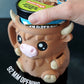Ferdinand - The Ice Cream Pint Holding Highland Cow - Pint Pals by LeHa Design