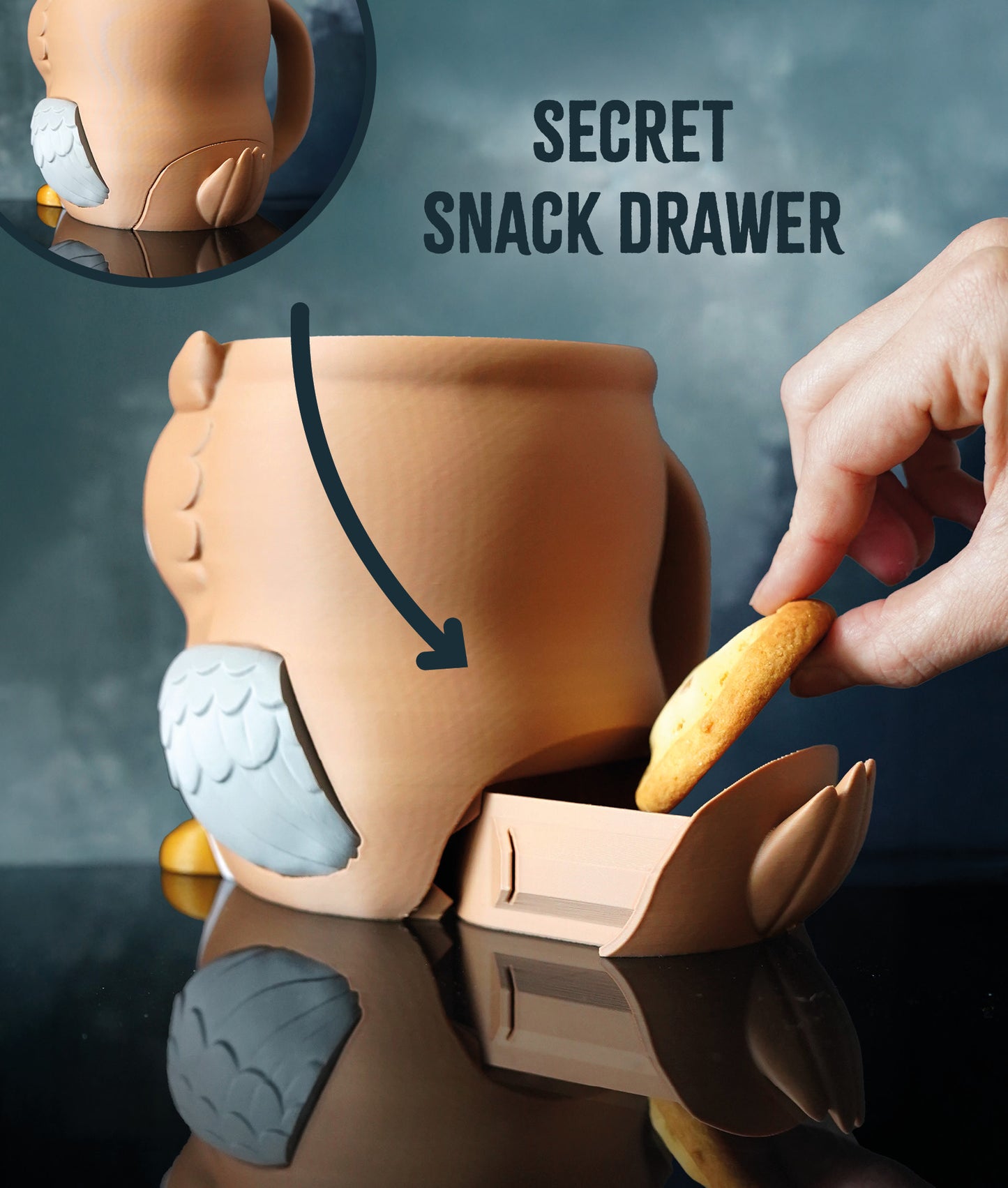 Owlfonso - The Ice Cream Pint Holding Owl - Pint Pals by LeHa Design