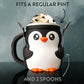 Pebbles - The Ice Cream Pint Holding Penguin - Pint Pals