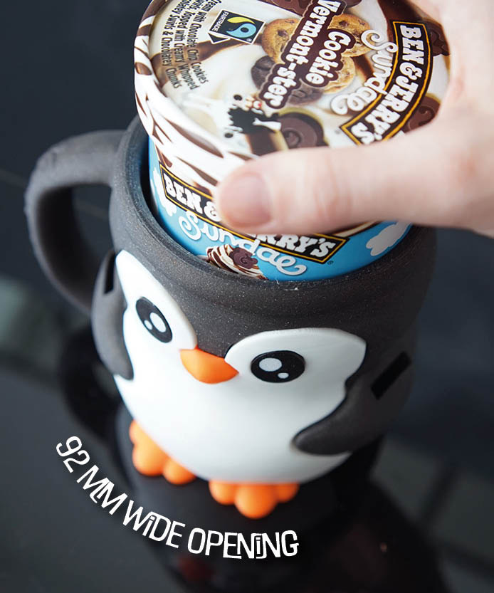 Pebbles - The Ice Cream Pint Holding Penguin - Pint Pals